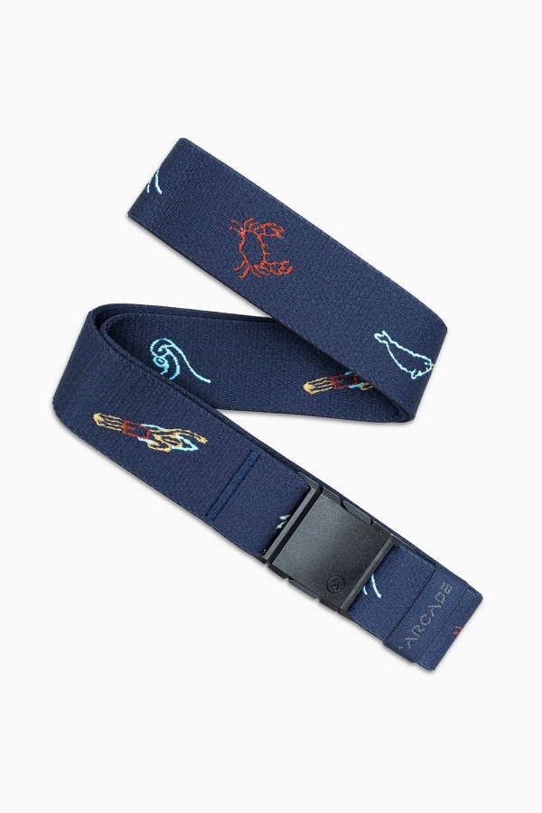 Arcade Save The Waves Tamprus Diržas| Stretch Belt| Elastingas Diržas | Surfwax Surf stiliaus apranga