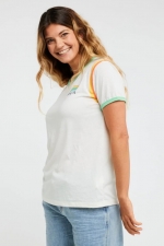Ripcurl Surf Side Ringer Summer Top for Women| Summer Shirt for Women | Surfwax Surf Clothing shop since 2010