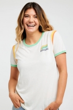 Ripcurl Surf Side Ringer Summer Top | Moteriška vasariška palaidinė| Surfwax Surf stiliaus aprangos parduotuvė nuo 2010