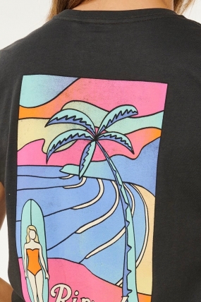 Ripcurl Tide Line Tee| Moteriška vasariška palaidinė| Surfwax Surf stiliaus aprangos parduotuvė nuo 2010|