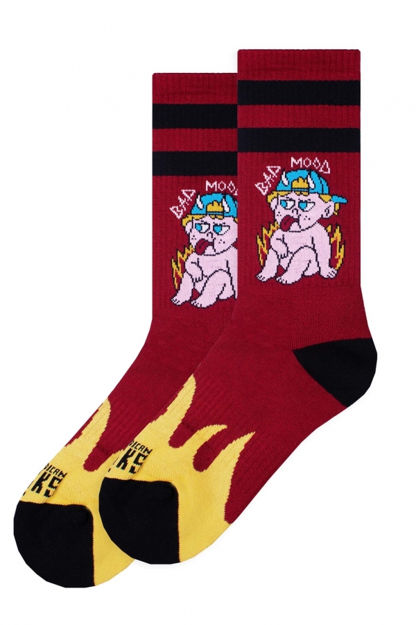 American Socks Bad Mood Kojinės| Surfwax Surf stiliaus aprangos parduotuvė nuo 2010| Drėgmę Sugeriančios Sportinės Kojinės