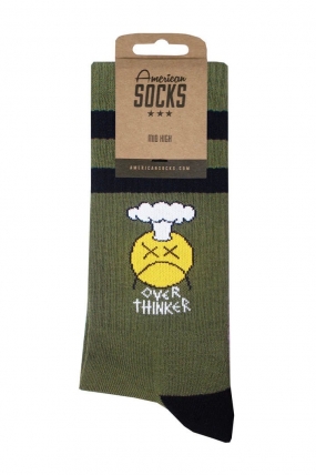 American Socks Over Thinker Kojinės| Surfwax Surf stiliaus aprangos parduotuvė nuo 2010| Kvėpuojančios Sportinės Kojinės