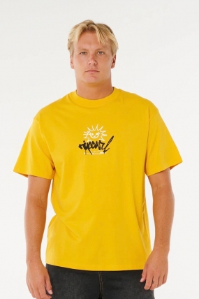 RipCurl Inner Visions Rotten Sun Vyriški Marškinėliai|Surfwax Surf stiliaus aprangos parduotuvė nuo 2010
