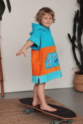 WAVE HAWAII Poncho Keiko Gobtuvas Vaikams|Rankšluostis| Pončas|Surfwax Surf stiliaus apranga