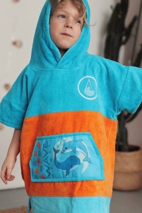 WAVE HAWAII Poncho Keiko Gobtuvas Vaikams|Rankšluostis| Pončas|Surfwax Surf stiliaus apranga