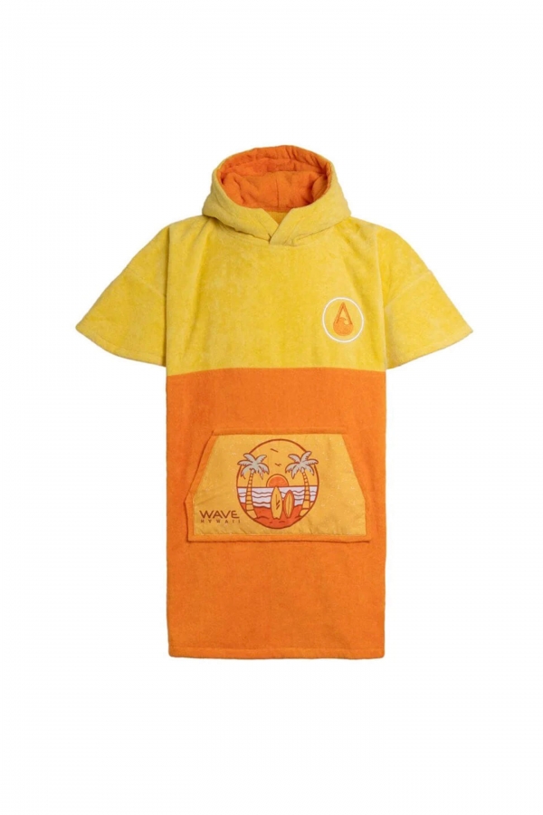 WAVE HAWAII Poncho Beach Gobtuvas Vaikams|Rankšluostis| Pončas|Surfwax Surf stiliaus apranga