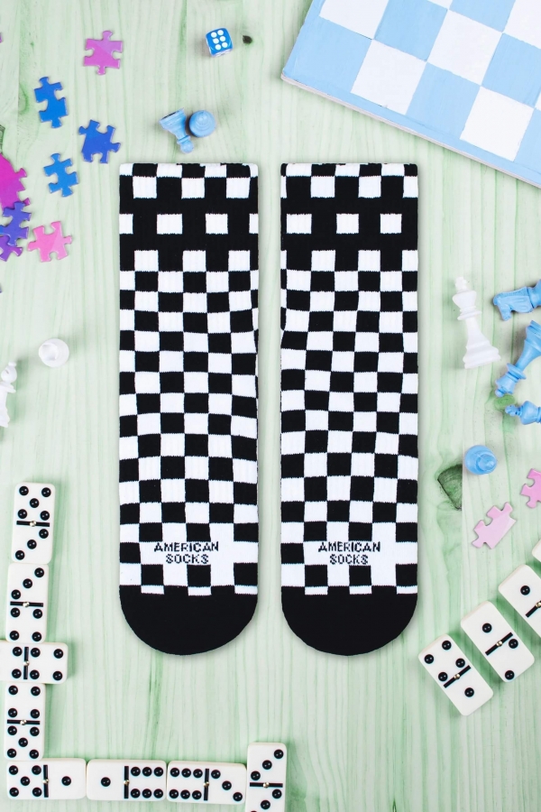 American Socks Checkerboard Kojinės| Surfwax Surf stiliaus aprangos parduotuvė nuo 2010| Kvėpuojančios Sportinės Kojinės