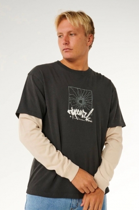 RipCurl Inner Visions Smashed Long Sleeve T-Shirt For Men|Surfwax Surf Clothing shop since 2010
