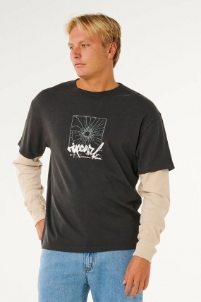 RipCurl Inner Visions Smashed Long Sleeve T-Shirt For Men|Surfwax Surf Clothing shop since 2010