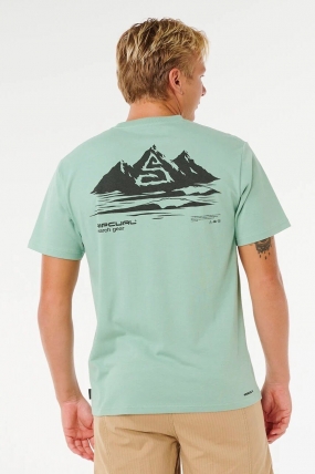 RipCurl Vaporcool Search Peak Vyriški Marškinėliai |Surfwax Surf stiliaus aprangos parduotuvė nuo 2010