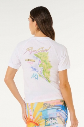 Ripcurl Hayley O Tee| Moteriška vasariška palaidinė| Surfwax Surf stiliaus aprangos parduotuvė nuo 2010