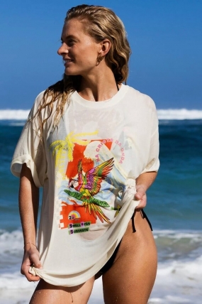 Ripcurl Wave Crest Heritage Tee| Moteriška vasariška palaidinė| Surfwax Surf stiliaus aprangos parduotuvė nuo 2010