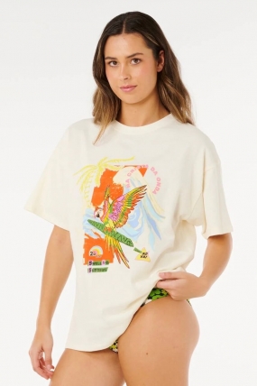 Ripcurl Wave Crest Heritage Tee| Summer T-Shirt for Women | Surfwax Surf Clothing shop since 2010