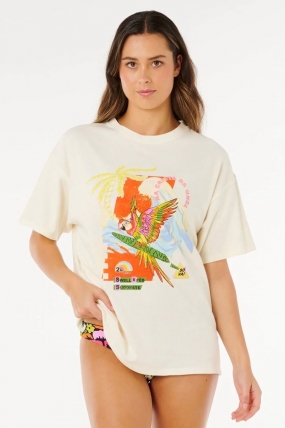 Ripcurl Wave Crest Heritage Tee| Moteriška vasariška palaidinė| Surfwax Surf stiliaus aprangos parduotuvė nuo 2010
