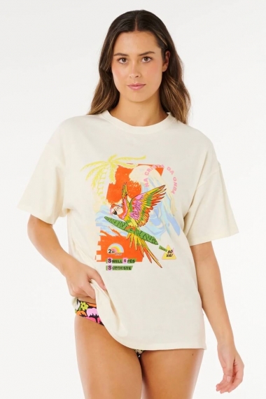 Ripcurl Wave Crest Heritage Tee| Summer T-Shirt for Women | Surfwax Surf Clothing shop since 2010