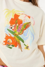 Ripcurl Wave Crest Heritage Tee| Moteriška vasariška palaidinė| Surfwax Surf stiliaus aprangos parduotuvė nuo 2010