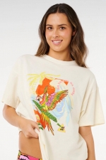 Ripcurl Wave Crest Heritage Tee| Summer T-Shirt for Women | Surfwax Surf Clothing shop since 2010
