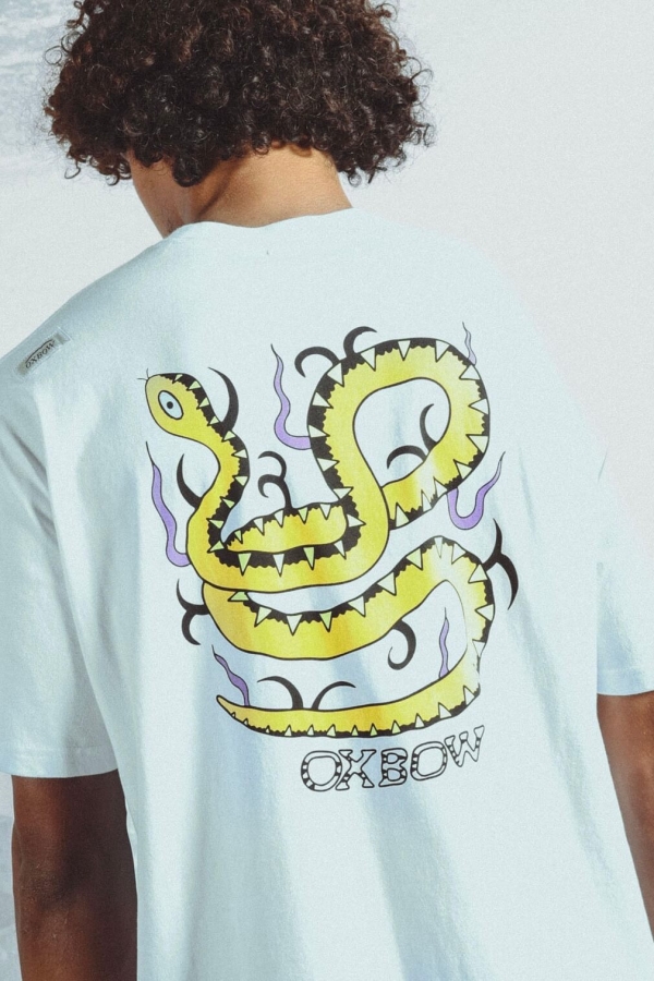 Oxbow SEASNAKE Vyriški Marškinėliai Vasarai|Surfwax Surf stiliaus aprangos parduotuvė nuo 2010| Trumparankoviai Marškinėliai