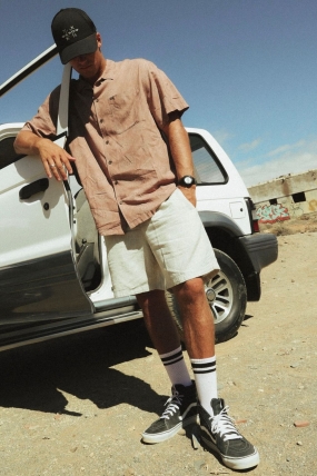 Oxbow MOTEL Vyriški Viskozės Marškiniai Vasarai|Surfwax Surf stiliaus aprangos parduotuvė nuo 2010| Laisvalaikio Apranga