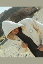 Oxbow RADIATE Vyriškas Bliuzonas Su Gobtuvu |100% Organinė Medvilnė | Eternal Kolekcija| Grafinis Spaudinys | Surfwax
