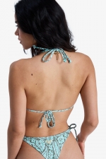 Roxy Wildside Gėlėta Bikini Viršutinė Dalis | Trikampis Kirpimas | Reguliuojami Raišteliai | Paplūdimio Maudymosi Kostiumėlis 