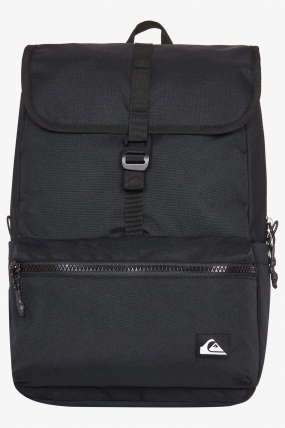 Quiksilver Sand Chips Black Backpack Men| Laptop Sleeve | Recycled Polyester | Everyday City Backpack | Surfwax