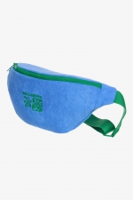 Billabong Long Weekend Blue Hip Pouch | 100% Cotton Terry | Summer Beach Bag Women | Adjustable Strap