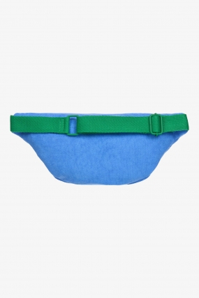 Billabong Long Weekend Blue Hip Pouch | 100% Cotton Terry | Summer Beach Bag Women | Adjustable Strap