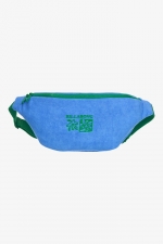 Billabong Long Weekend Blue Hip Pouch | 100% Cotton Terry | Summer Beach Bag Women | Adjustable Strap