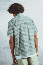 Oxbow SEACHECK Men's Printed Shirt | Cotton |Smart Casual Short Sleeve Shirt | Surfwax Surf Clothing Shop Since 2010