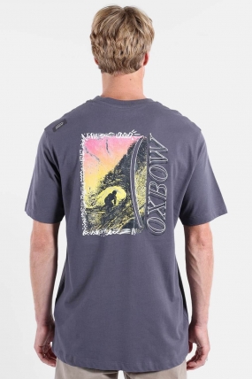 Oxbow CAVE Vyriški Marškinėliai Vasarai|Surfwax Surf stiliaus aprangos parduotuvė nuo 2010| Trumparankoviai Marškinėliai