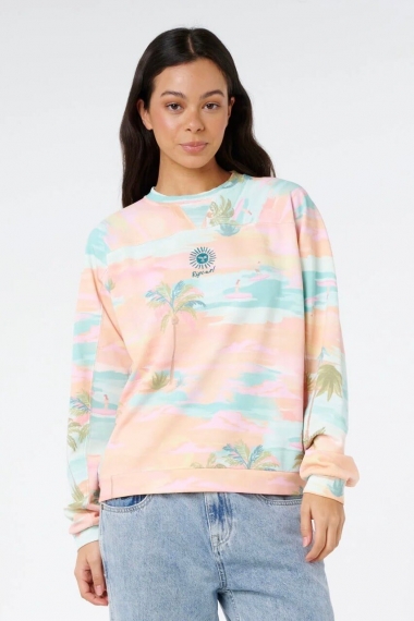Ripcurl Lithuania | Catalina Island Oversize Crew Fleece | Fleece For Women | Surfwax Surf Clothing Shop Since 2010