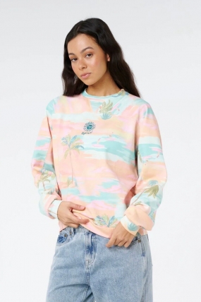 Ripcurl Lithuania | Catalina Island Oversize Crew Fleece | Fleece For Women | Surfwax Surf Clothing Shop Since 2010