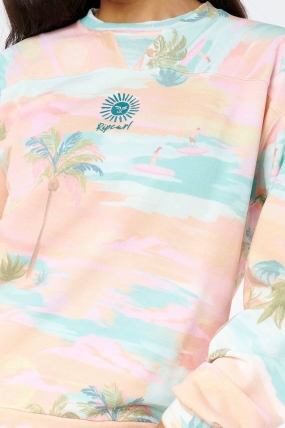Ripcurl Lithuania | Catalina Island Oversize Crew Fleece | Fleece For Women | Surfwax Surf Clothing Shop Since 2010