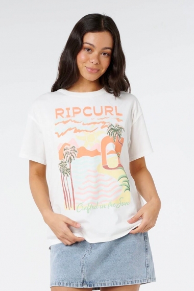 Ripcurl Half Moon Bay Tee| Moteriška vasariška palaidinė| Surfwax Surf stiliaus aprangos parduotuvė nuo 2010