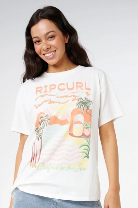 Ripcurl Half Moon Bay Tee| Summer T-Shirt for Women | Surfwax Surf Clothing shop since 2010