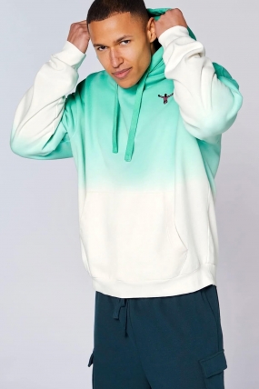 Chiemsee Men's Loose Fit Hoodie | Gradient Colour Fade | Large Graphic Back Print | Soft Brushed Oversized Sweatshirt