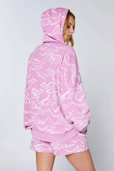 Chiemsee Women's Loose Fit Hoodie | Large Graphic Back Print | Soft Brushed Oversized Sweatshirt | Surfwax 