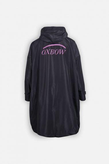 Oxbow OUILLE Black Changing Poncho | 5K/5K Membrane | Waterproof And Breathable | Recycled Materials | Surfwax