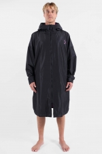 Oxbow OUILLE Black Changing Poncho | 5K/5K Membrane | Waterproof And Breathable | Recycled Materials | Surfwax