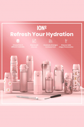 Ion8 Unicorns Kids Water Bottle 350ml | School, Travel And Everyday Hydration | Leak-Proof Bottle For Kids | Surfwax 