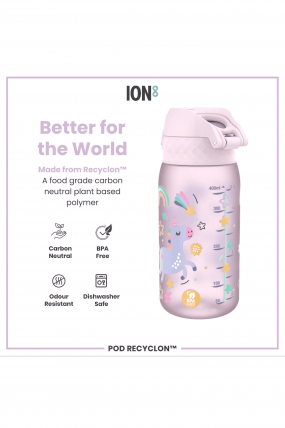 Ion8 Unicorns Vaikiška Gertuvė 350 ml |Mokyklai, Darželiui Ir Kelionėms |Nepralaidi Vandens Gertuvė Vaikams | Surfwax 