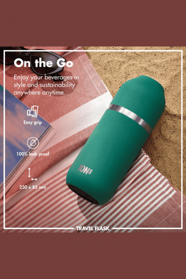 Ion8 Vacuum Insulated Flask 700ml | Travel, Work And Outdoor Adventures | Keeps Drinks Hot Or Cold For Over 12 Hours