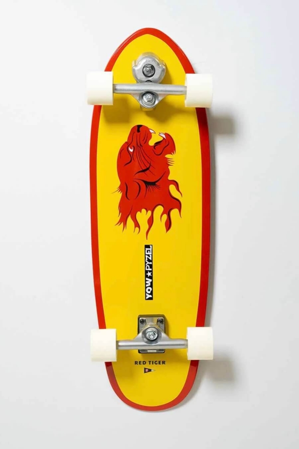 YOW Red Tiger 32.6" Pyzel x Yow Surfskate | Carving, Surf Treniruotėms Ir Banglenčių Technikos Tobulinimui | Surfwax 