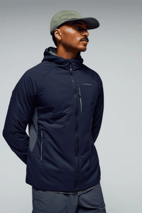Kathmandu Men's PrimaLoft Jacket | Lightweight Breathable Hooded Jacket For Hiking, Skiing, Travel And Outdoor
