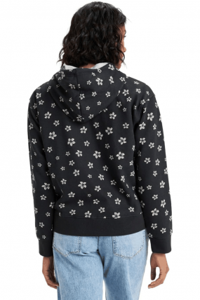 Roxy Feels Right Women's Zip Hoodie|Soft Brushed Fleece, Relaxed Fit And Everyday Comfort|Surfwax