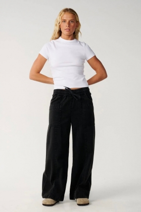 Rip Curl Bossa Nova Wide Leg Pants|100% Cotton, High Rise Fit And Surf Style|Surfwax Surf Clothing shop since 2010