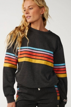 RipCurl Surf Revival Women's Crew Sweatshirt | Cotton Fleece Sweatshirt | Casual Sweatshirt For Everyday Wear | Relaxed Fit 