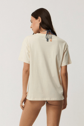 RipCurl Desire Relaxed Women's T Shirt | Cotton T Shirt | Relaxed Fit T Shirt | Casual Everyday T Shirt | Surfwax | Farm Rio