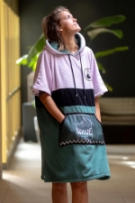 Wave Hawaii Amorosa Cotton Surf Poncho | Changing Poncho For Surfing | Beach, Sauna And Camping Poncho| Surfwax 